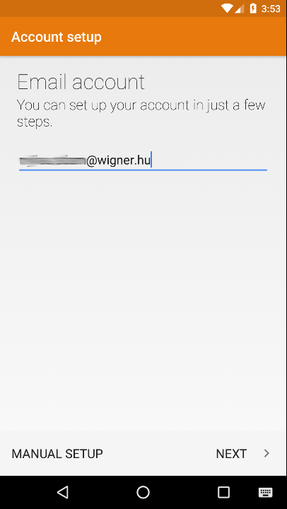 Android levelező-kliens beállítása 1