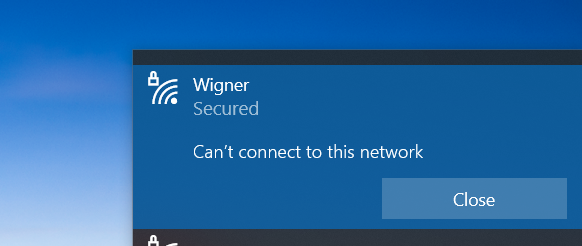 cant connect