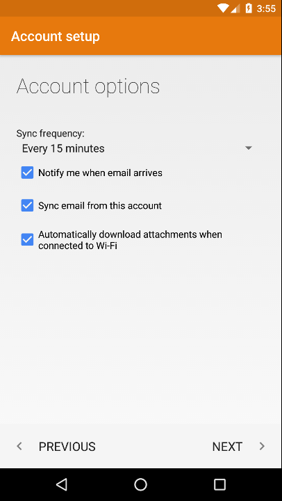 Android levelező-kliens beállítása 5