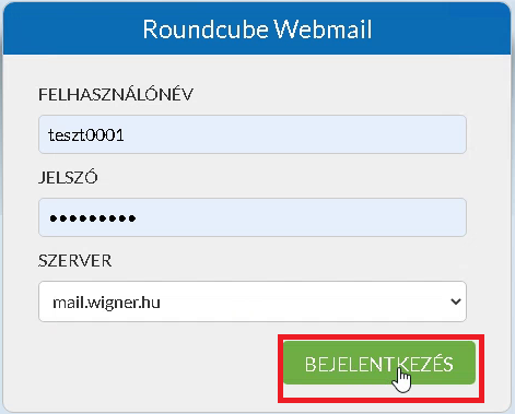bejelentkezés