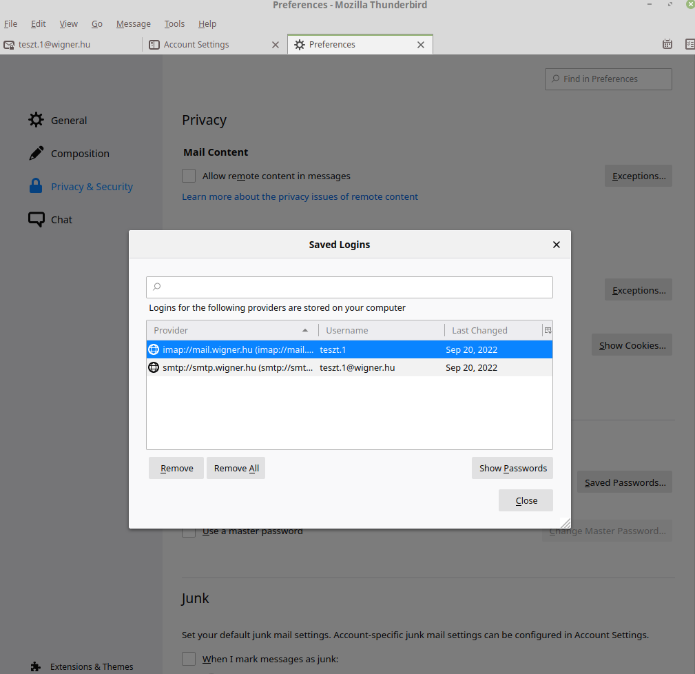 password remove